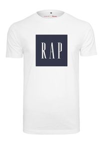 Mister Tee, Herren Tee 'Rap', Navy / Weiß