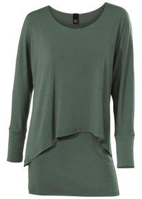 Heine, Damen Rundhalsshirt, Grün
