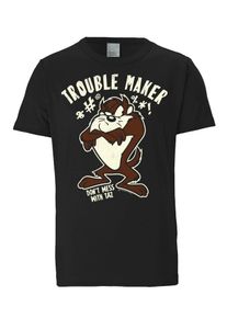 logoshirt, Herren T-Shirt 'Tasmanischer Teufel', Braun / Schwarz
