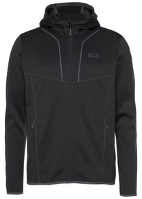 Jack Wolfskin, Herren Fleecejacke 'Kiewa', Schwarz