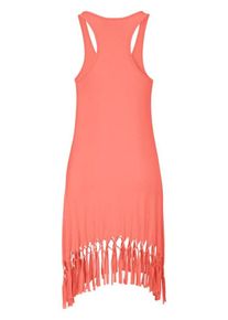 Beach Time, Damen Longshirt, Lachs
