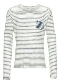 LTB, Herren Sweatshirt 'KEMEJI S/T', Marine / Wei&szlig;
