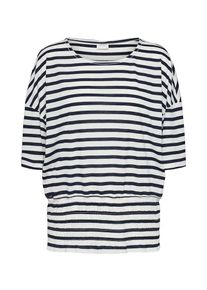 Jacqueline de Yong, Damen Shirt 'MALAYSIA', Dunkelblau / Weiß
