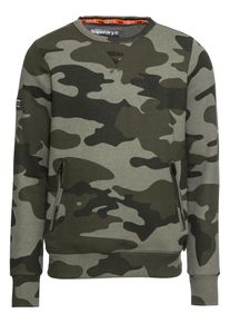 Superdry, Herren Sweatshirt 'ORANGE LABEL URBAN CREW', Gr&uuml;n