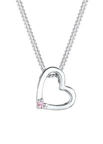 Elli, Damen Halskette 'Herz', Rosa / Silber