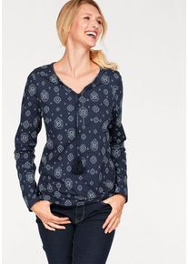 Cheer, Damen Langarmshirt, Navy