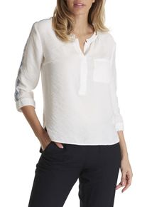 BETTY & CO Betty & Co, Damen Bluse, Royalblau / Dunkelblau / Weiß