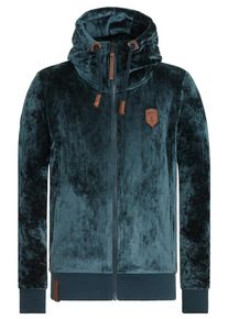 Naketano, Herren Sweatjacke 'Birol Mack', Braun / Smaragd