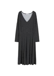 Violeta by Mango, Damen Kleid 'Melisa', Schwarz / Weiß