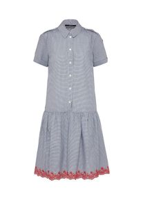 SET, Damen Kleid, Dunkelblau / Weiß