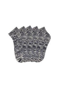 Arizona, Damen Kurzsocken (5 Paar), Graumeliert