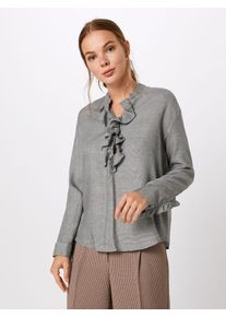 Kookai, Damen Bluse, Hellgrau / Schwarz