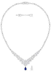 Swarovski, Damen Kette 'Louison 5419234', Dunkelblau / Silber / Wei&szlig;