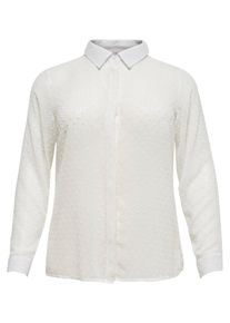 Only Carmakoma, Damen Hemd, Naturweiß