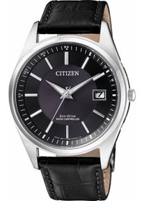 Citizen, Herren Funkuhr 'AS2050-10E', Schwarz / Silber