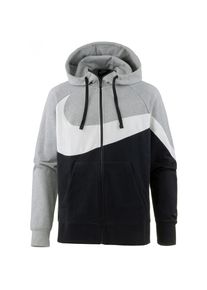 Nike Sportswear, Herren Sweatjacke, Graumeliert / Schwarz / Wei&szlig;