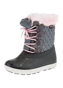 fullstop., M&auml;dchen Winterstiefel, Grau / Hellpink
