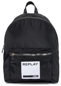 Replay, Damen Cityrucksack, Schwarz / Weiß