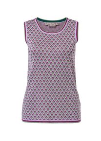 Hallhuber, Damen Strickktop mit Jacquardmuster, bunt