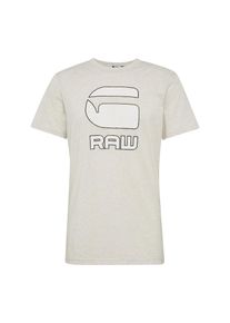 G-Star Raw, Herren Shirt 'Cadulor r t s/s', Beige / Schwarz