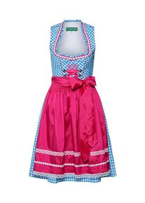 Country Line, Damen Dirndl, Blau / Dunkelpink