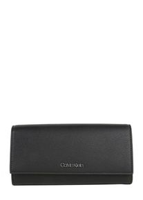 Calvin Klein, Damen Geldbörse 'TACK LRG TRIFOLD', Schwarz