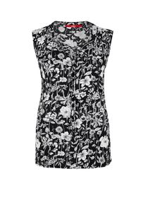 s.Oliver RED LABEL, Damen Blusentop, Schwarz / Wei&szlig;