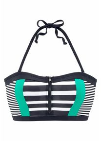 Kangaroos, Damen Bustier-Top, Jade / Schwarz / Weiß