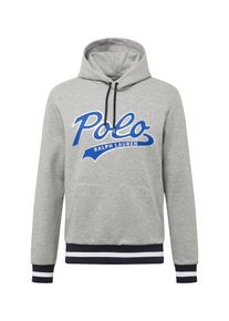 Polo Ralph Lauren, Herren Sweatshirt 'LSPOHOODM1-LONG SLEEVE-KNIT', Blau / Hellgrau
