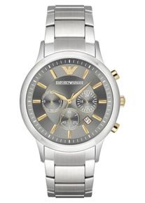 Emporio Armani, Herren Chronograph 'AR11047', Silbergrau / Silber