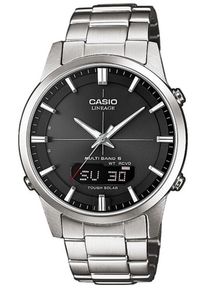 Casio, Herren Funk, Schwarz / Silber