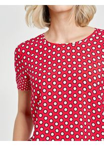Gerry Weber, Damen Blusenshirt mit Punktedessin, Rot / Schwarz / Wei&szlig;