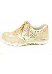 Gabor, Damen Schn&uuml;rschuhe, Beige / Rosa