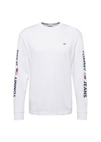 Tommy Jeans, Herren Shirt 'TJM ESSENTIAL LS LOGO TEE', Wei&szlig;