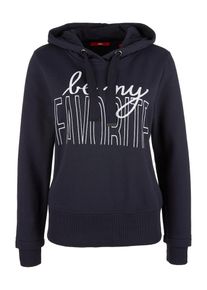 s.Oliver RED LABEL, Damen Sweatshirt, Nachtblau / Wei&szlig;