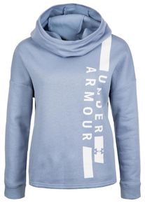Under Armour, Damen Kapuzenpullover 'Rival', Rauchblau / Wei&szlig;