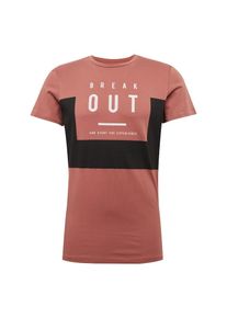 Q/S Designed By, Herren T-Shirt, Rostrot / Schwarz