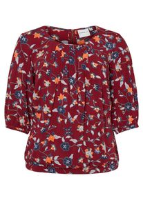 JUNAROSE, Damen Bluse, Blau / Rot