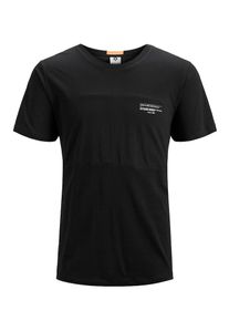 Jack & Jones JACK & JONES, Herren Print T-Shirt, Schwarz