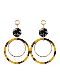 ABOUT YOU, Damen Ohrringe 'Kim', Braun / Gold