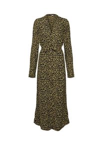 Pieces, Damen Kleid, Oliv / Schwarz
