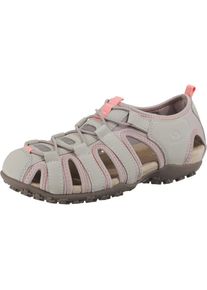 Geox, Damen Outdoorsandalen 'Donna Strel', Grau / Hellpink