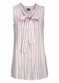 Laura Scott, Damen Blusentop, Beere / Wei&szlig;