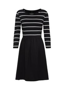 Only, Damen Kleid, Schwarz / Weiß