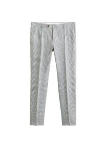 Mango Man, Herren Hose 'William', Hellgrau / Dunkelgrau
