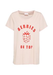 Kaffe, Damen T-Shirt 'Berry', Rosa / Rot