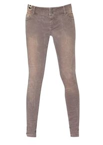 COCCARA, Damen Jeans 'Curly Metal', Taupe