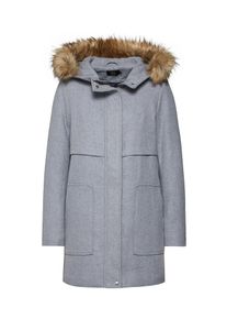 Only, Damen Wollmantel 'onlNOAH', Hellgrau