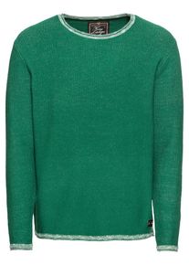 Key Largo, Herren Pullover 'MST MIKA round neck', Oliv