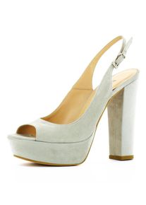 Evita, Damen Slingpeeptoe, Hellgrau
